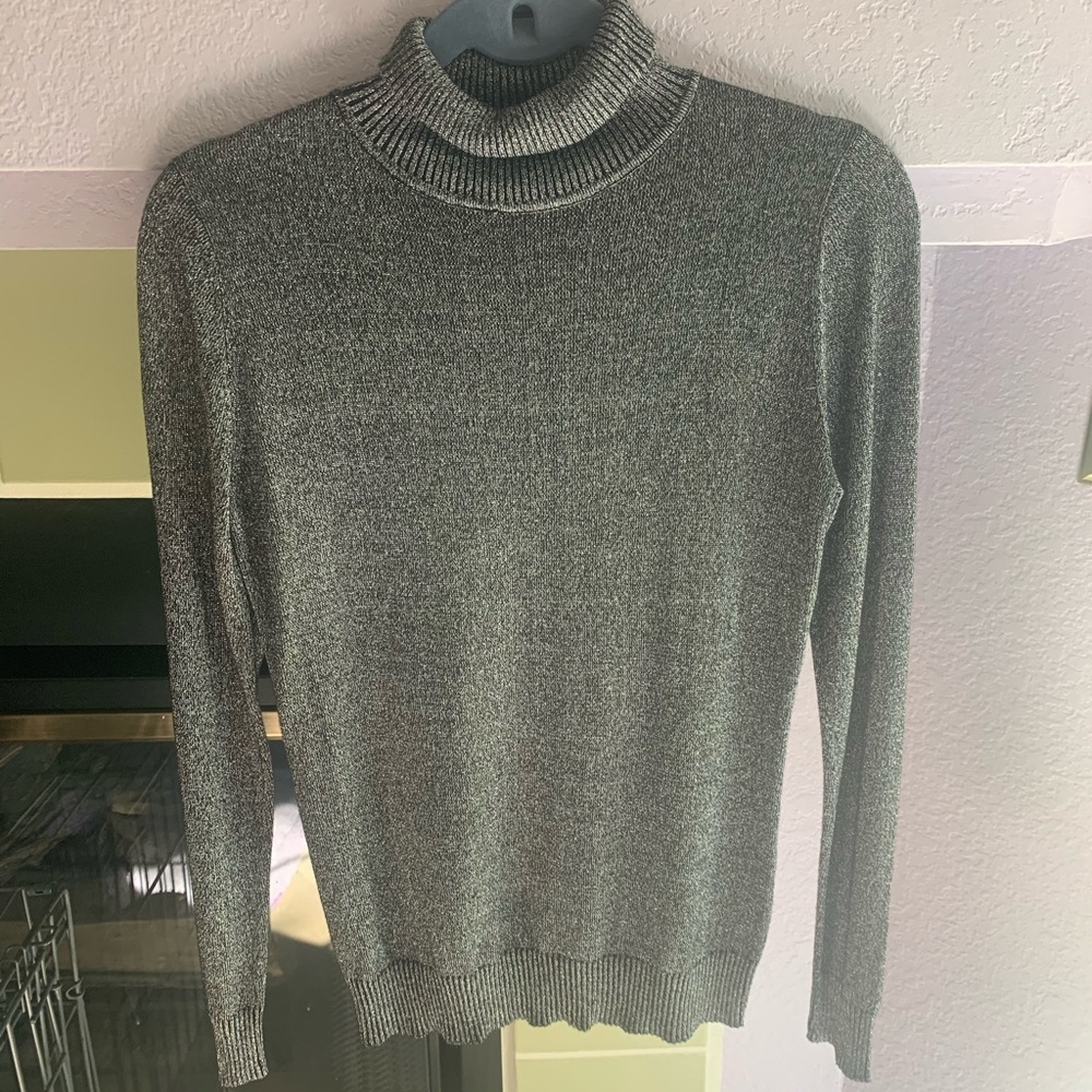 JOSEPH A DRESSY TOP (Small) Glitsy silver
